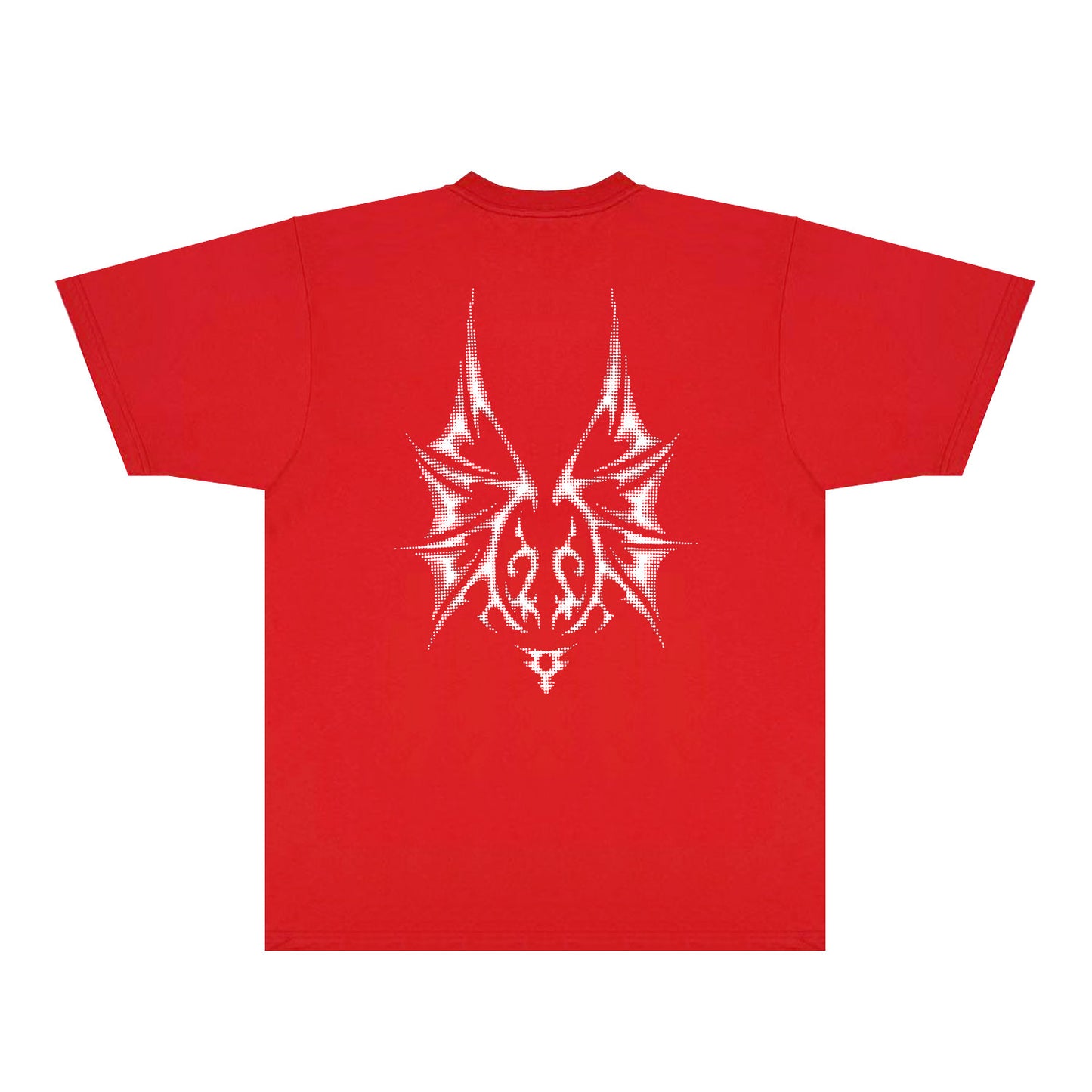 Purple Dotted Bat Graphic T-Shirt Short Sleeve Casual Streetwear Tee PUR116