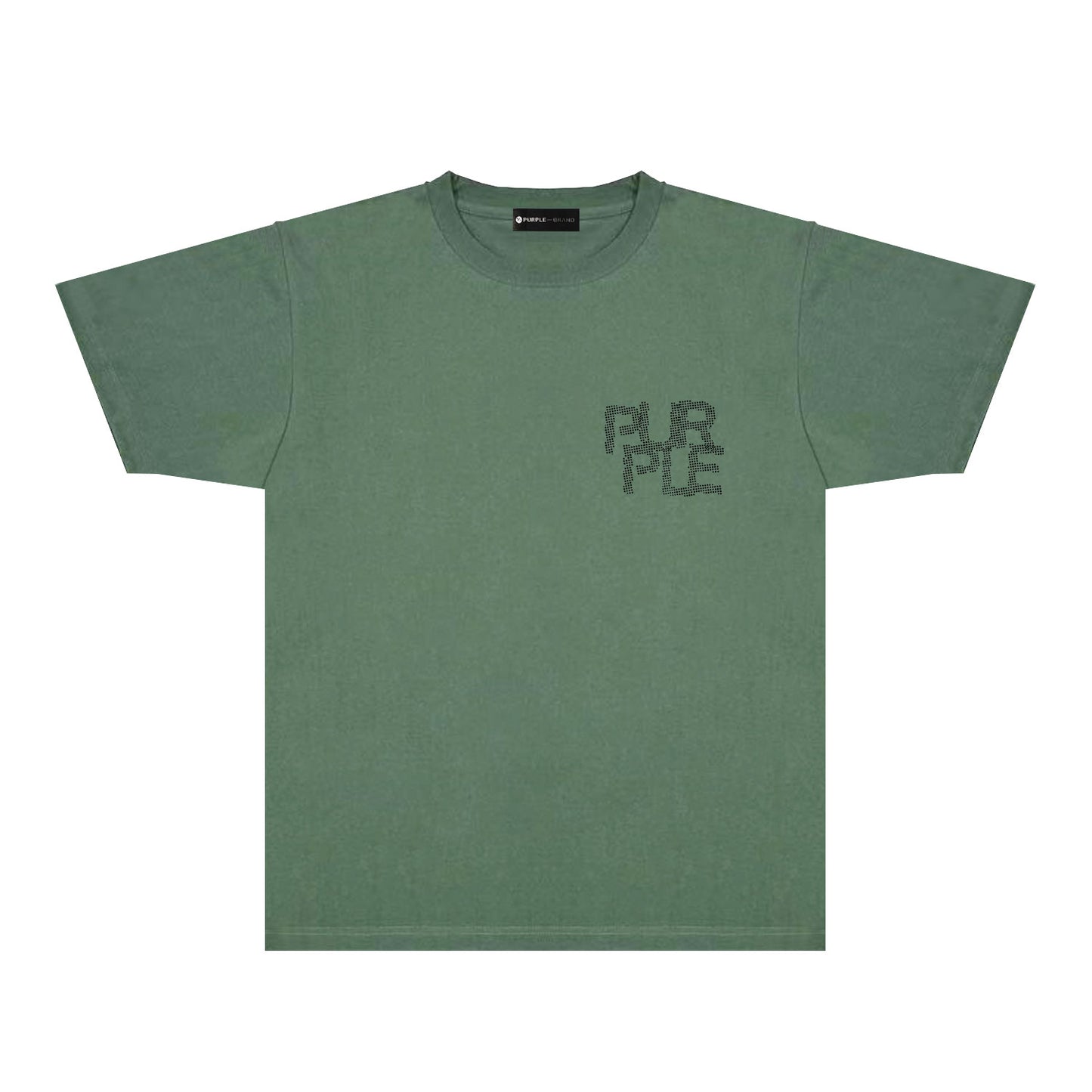 Purple Dotted Bat Graphic T-Shirt Short Sleeve Casual Streetwear Tee PUR116