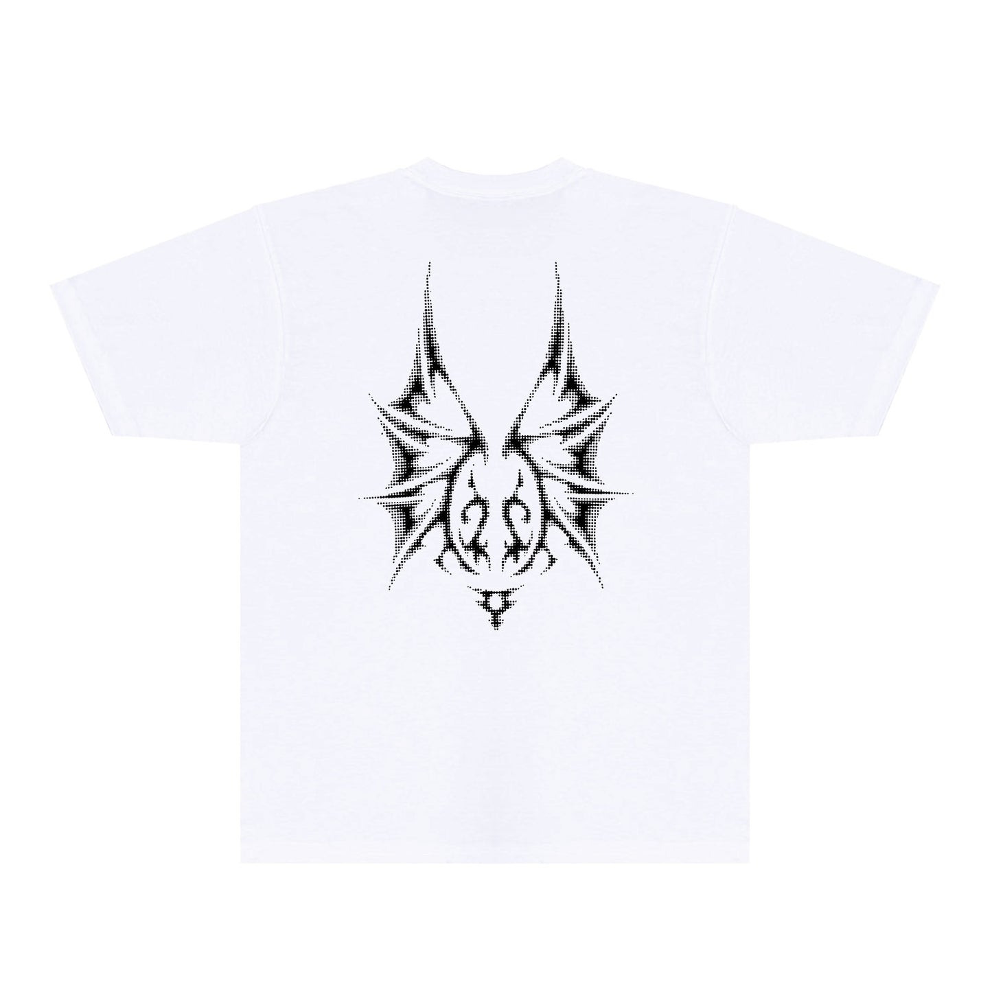 Purple Dotted Bat Graphic T-Shirt Short Sleeve Casual Streetwear Tee PUR116