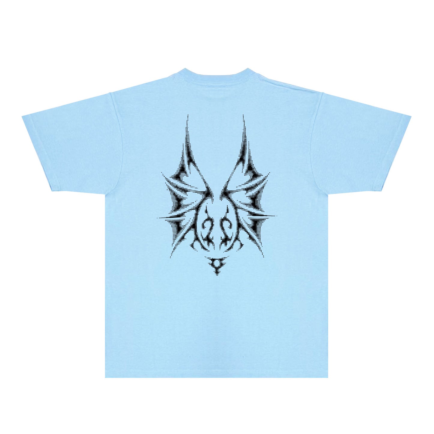Purple Dotted Bat Graphic T-Shirt Short Sleeve Casual Streetwear Tee PUR116