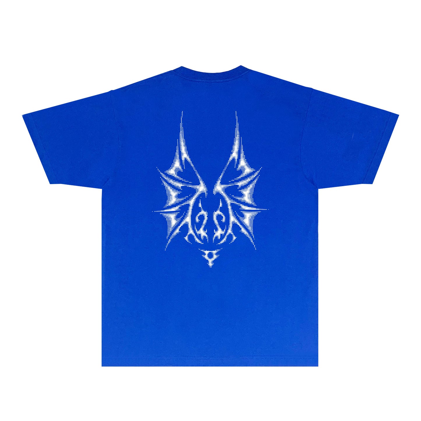 Purple Dotted Bat Graphic T-Shirt Short Sleeve Casual Streetwear Tee PUR116