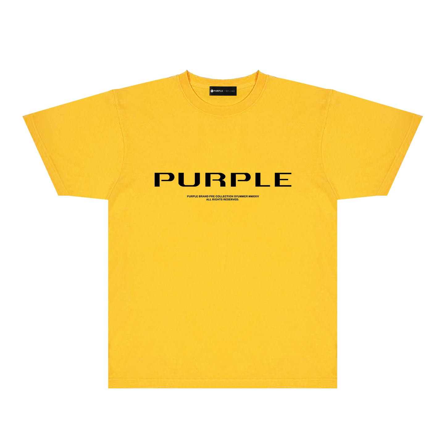 Purple Minimal Font Combination Graphic T-Shirt Short Sleeve Casual Streetwear Tee PUR124