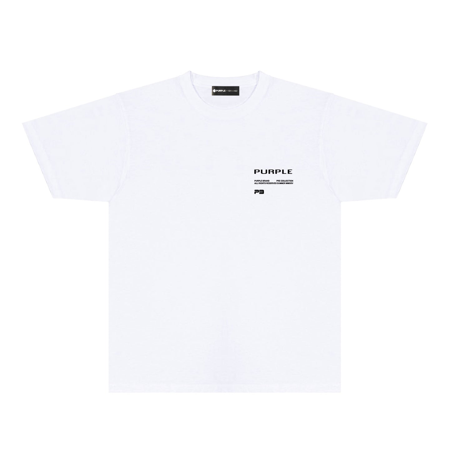 Purple Cutout Small Letter Graphic T-Shirt Short Sleeve Casual Streetwear Tee PUR127A