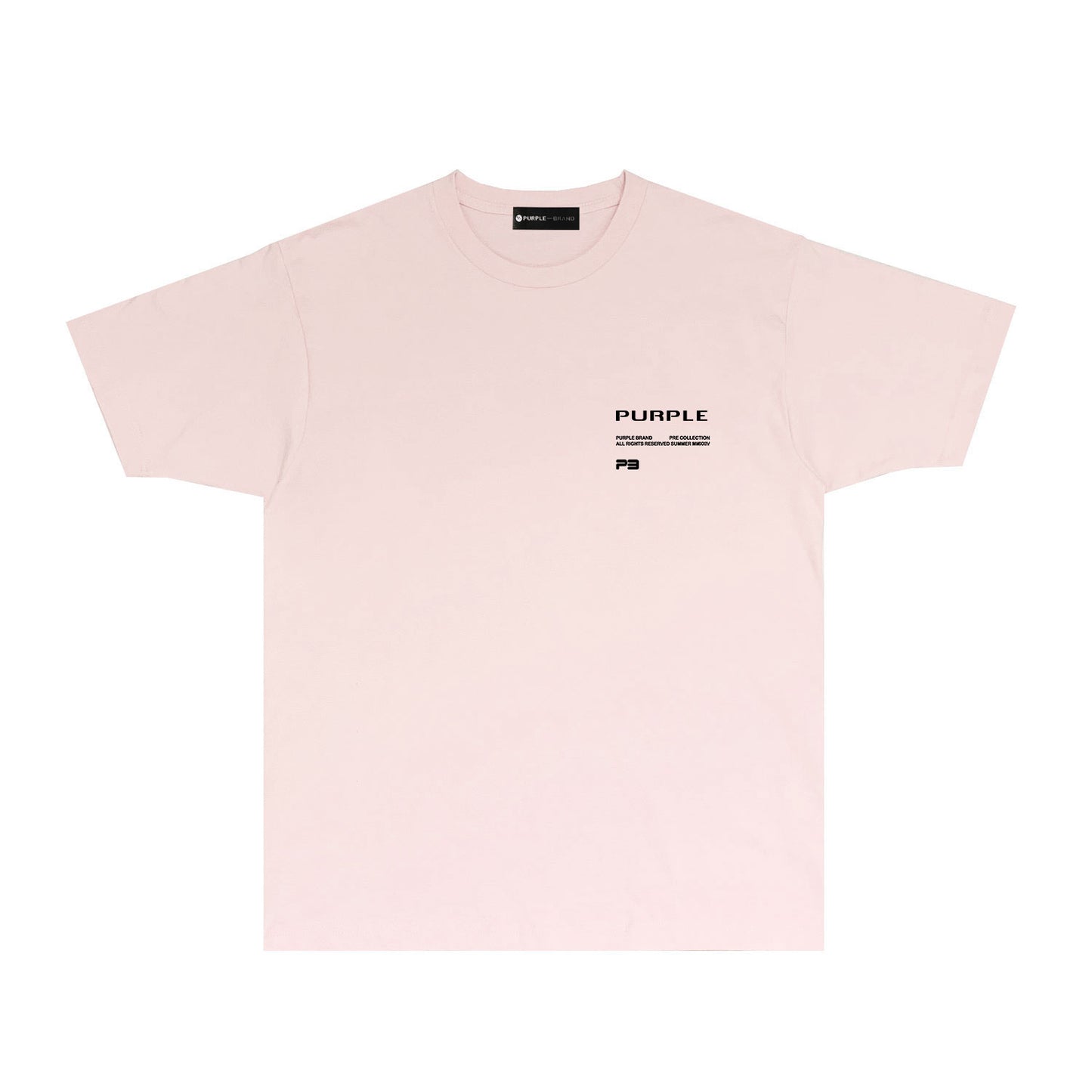 Purple Cutout Small Letter Graphic T-Shirt Short Sleeve Casual Streetwear Tee PUR127A