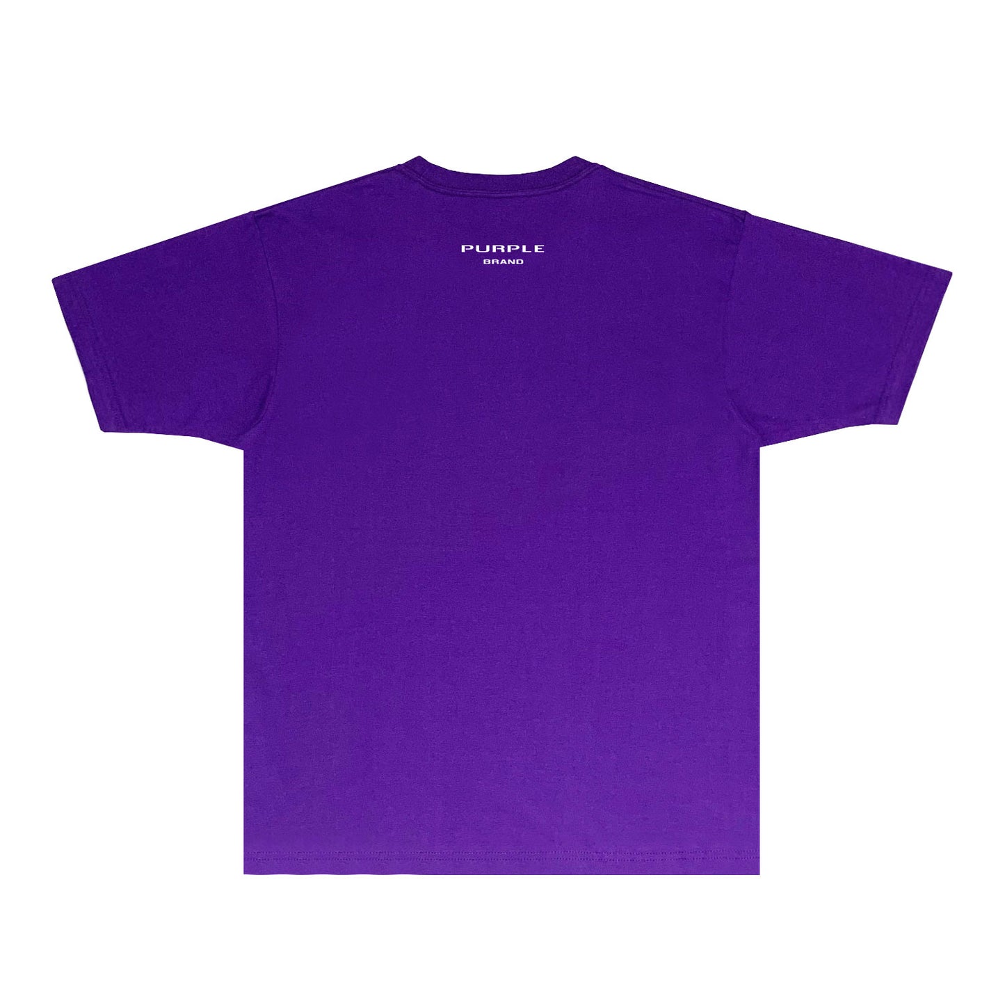Purple Cutout Small Letter Graphic T-Shirt Short Sleeve Casual Streetwear Tee PUR127A