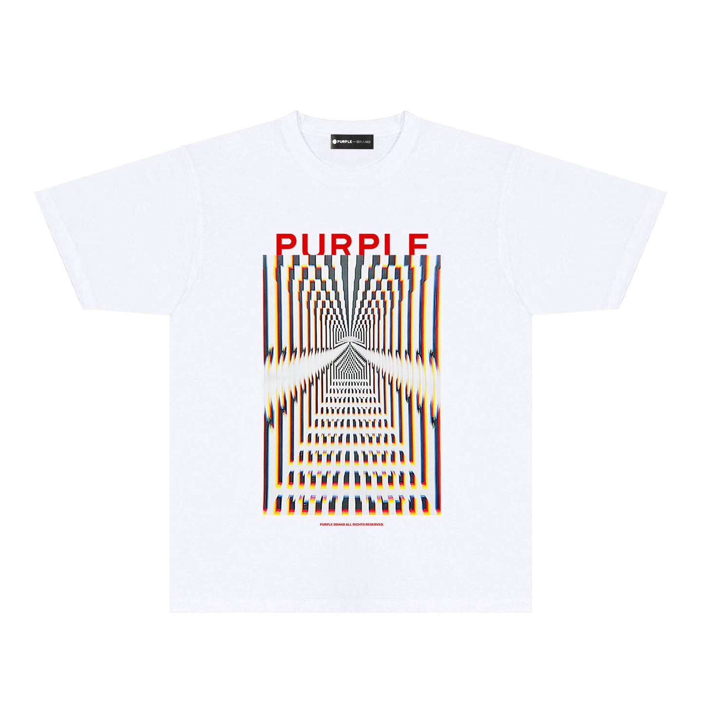 Purple Perspective Phantom Graphic T-Shirt Short Sleeve Casual Streetwear Tee PUR132