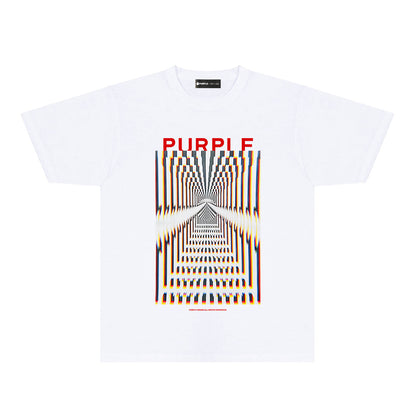 Purple Perspective Phantom Graphic T-Shirt Short Sleeve Casual Streetwear Tee PUR132