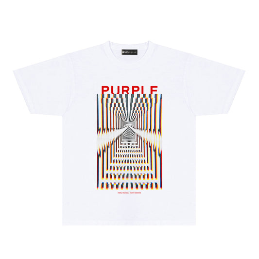 Purple Perspective Phantom Graphic T-Shirt Short Sleeve Casual Streetwear Tee PUR132