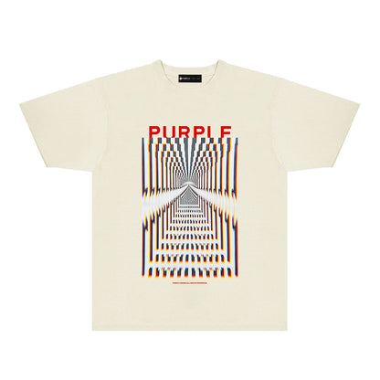 Purple Perspective Phantom Graphic T-Shirt Short Sleeve Casual Streetwear Tee PUR132