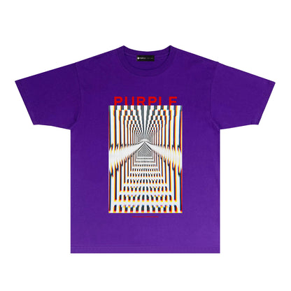 Purple Perspective Phantom Graphic T-Shirt Short Sleeve Casual Streetwear Tee PUR132