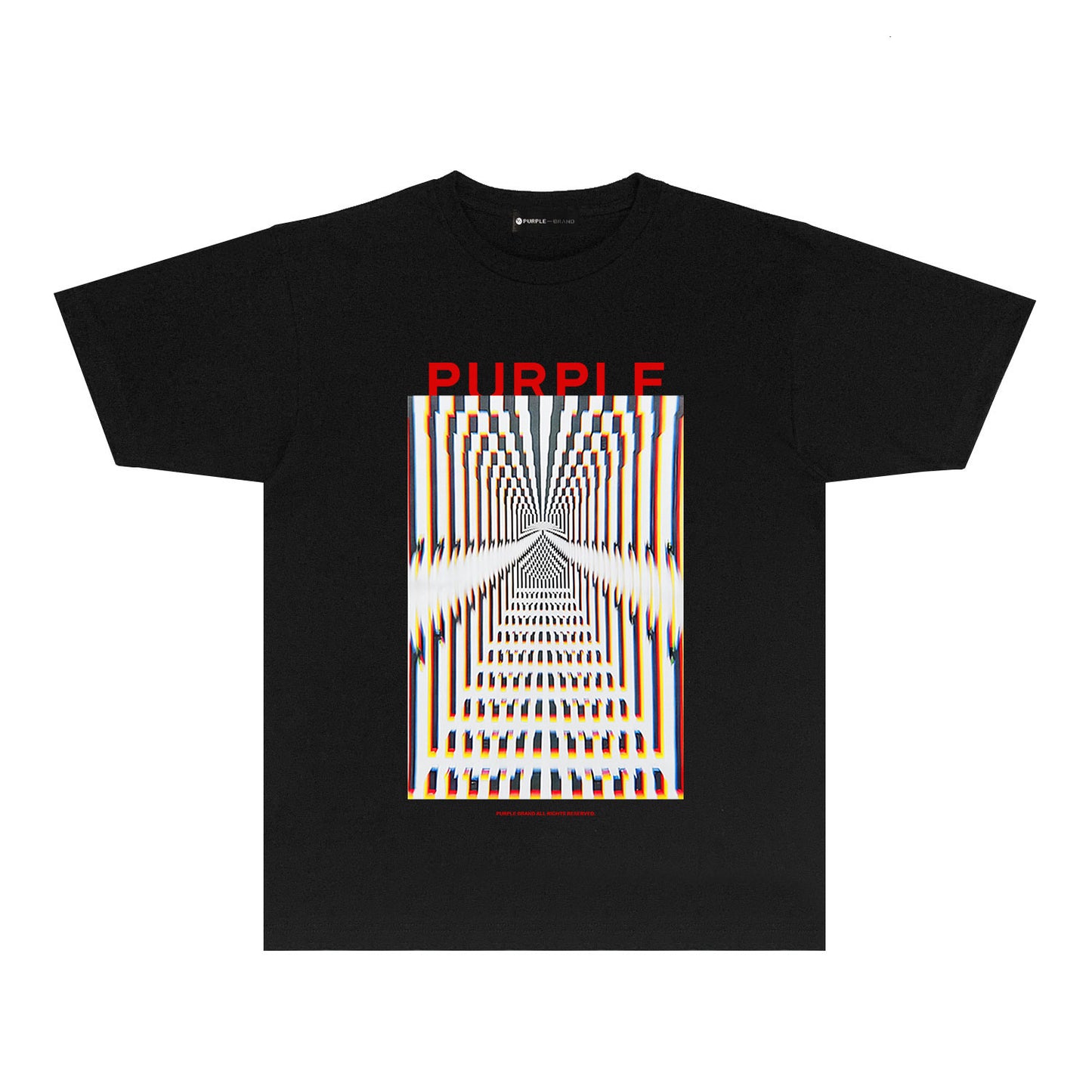 Purple Perspective Phantom Graphic T-Shirt Short Sleeve Casual Streetwear Tee PUR132