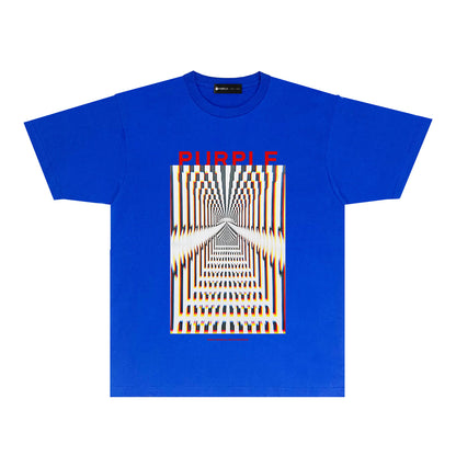 Purple Perspective Phantom Graphic T-Shirt Short Sleeve Casual Streetwear Tee PUR132