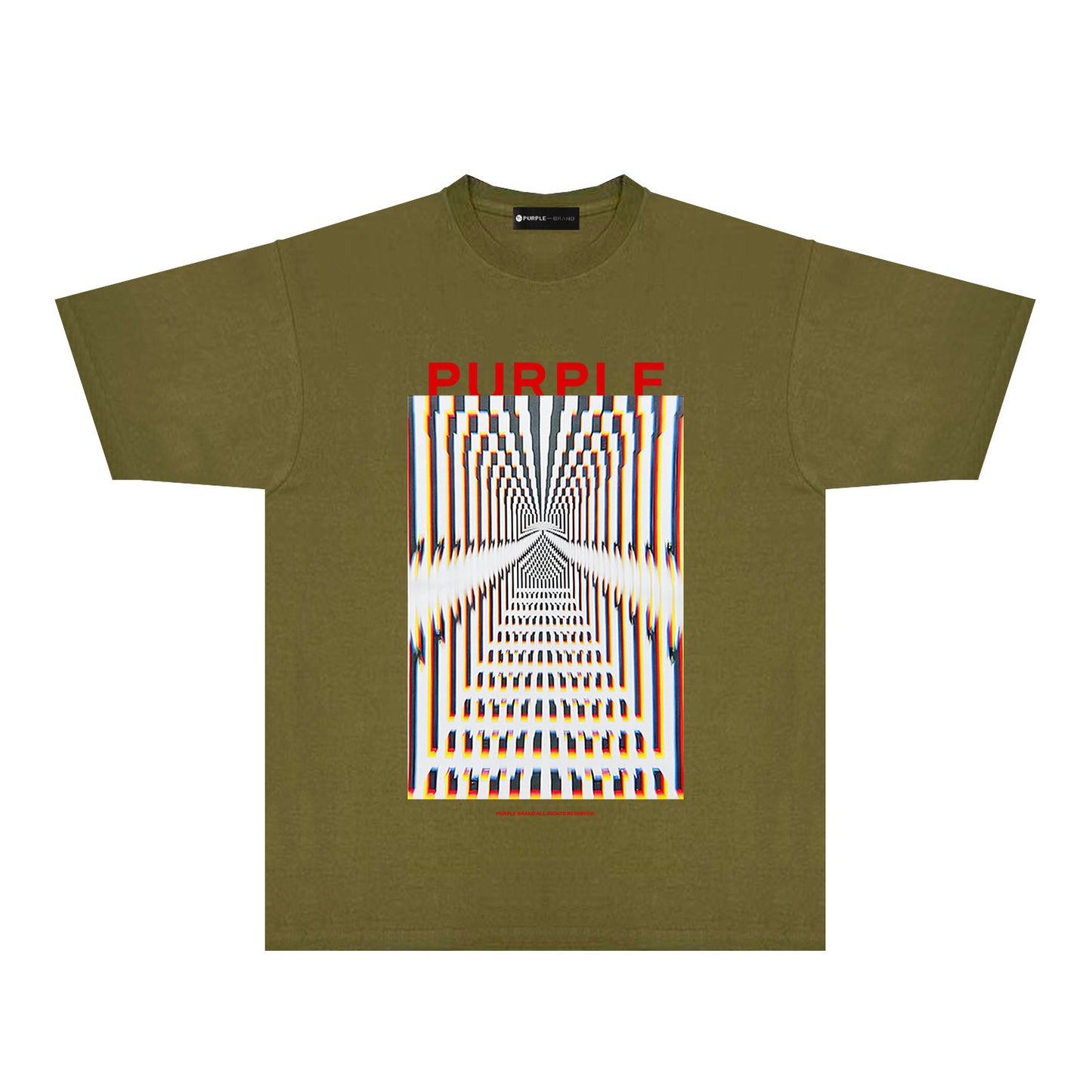 Purple Perspective Phantom Graphic T-Shirt Short Sleeve Casual Streetwear Tee PUR132