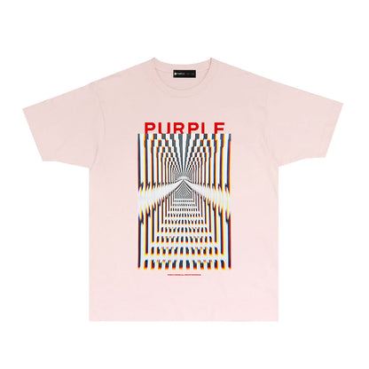 Purple Perspective Phantom Graphic T-Shirt Short Sleeve Casual Streetwear Tee PUR132