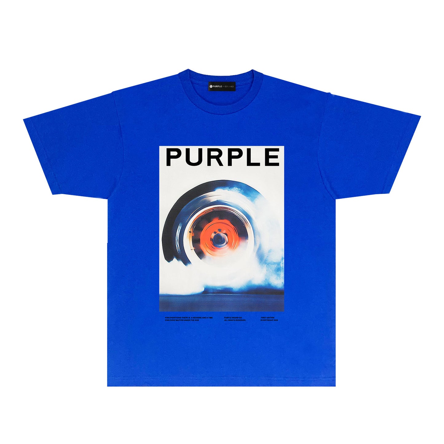 Purple Ocean Whirlpool Graphic T-Shirt Short Sleeve Casual Streetwear Tee PUR135