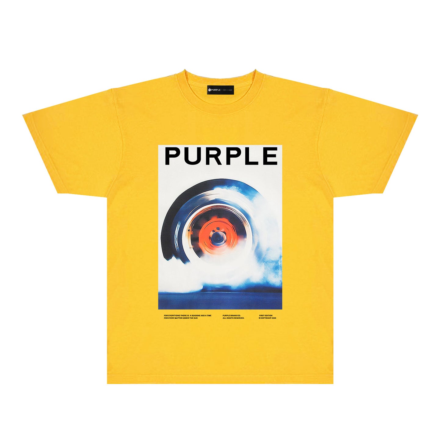 Purple Ocean Whirlpool Graphic T-Shirt Short Sleeve Casual Streetwear Tee PUR135