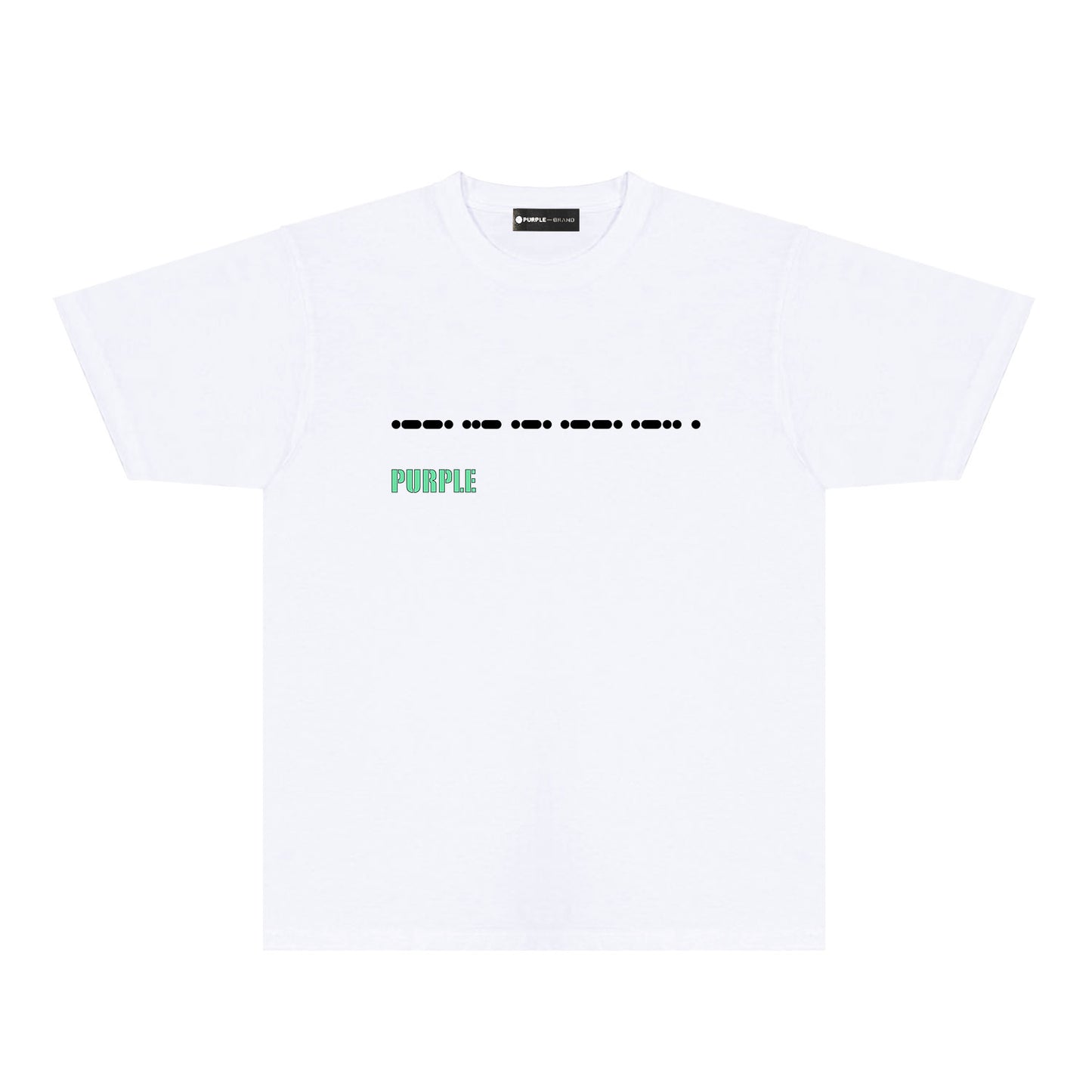 Purple Radio Grid Graphic T-Shirt Short Sleeve Casual Streetwear Tee PUR141