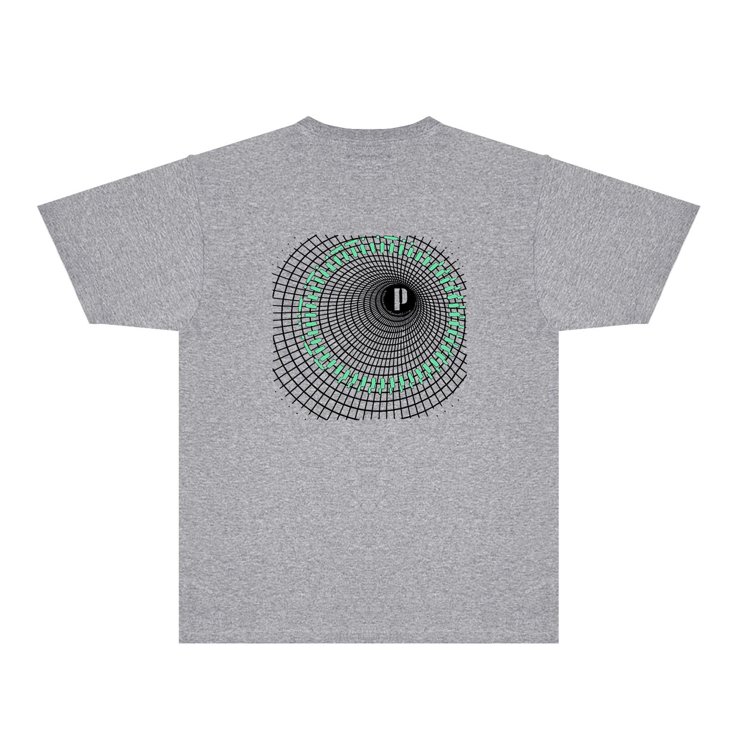 Purple Radio Grid Graphic T-Shirt Short Sleeve Casual Streetwear Tee PUR141