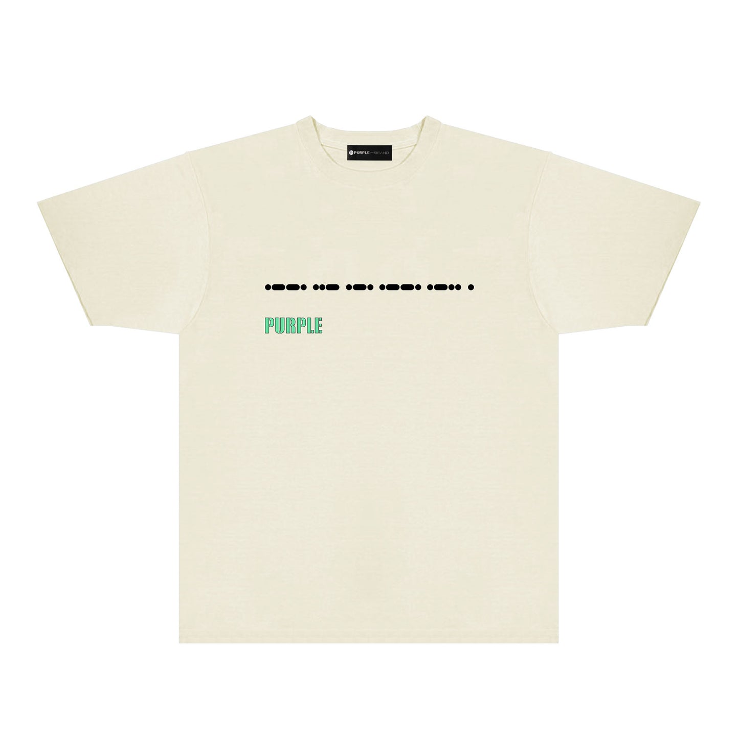 Purple Radio Grid Graphic T-Shirt Short Sleeve Casual Streetwear Tee PUR141