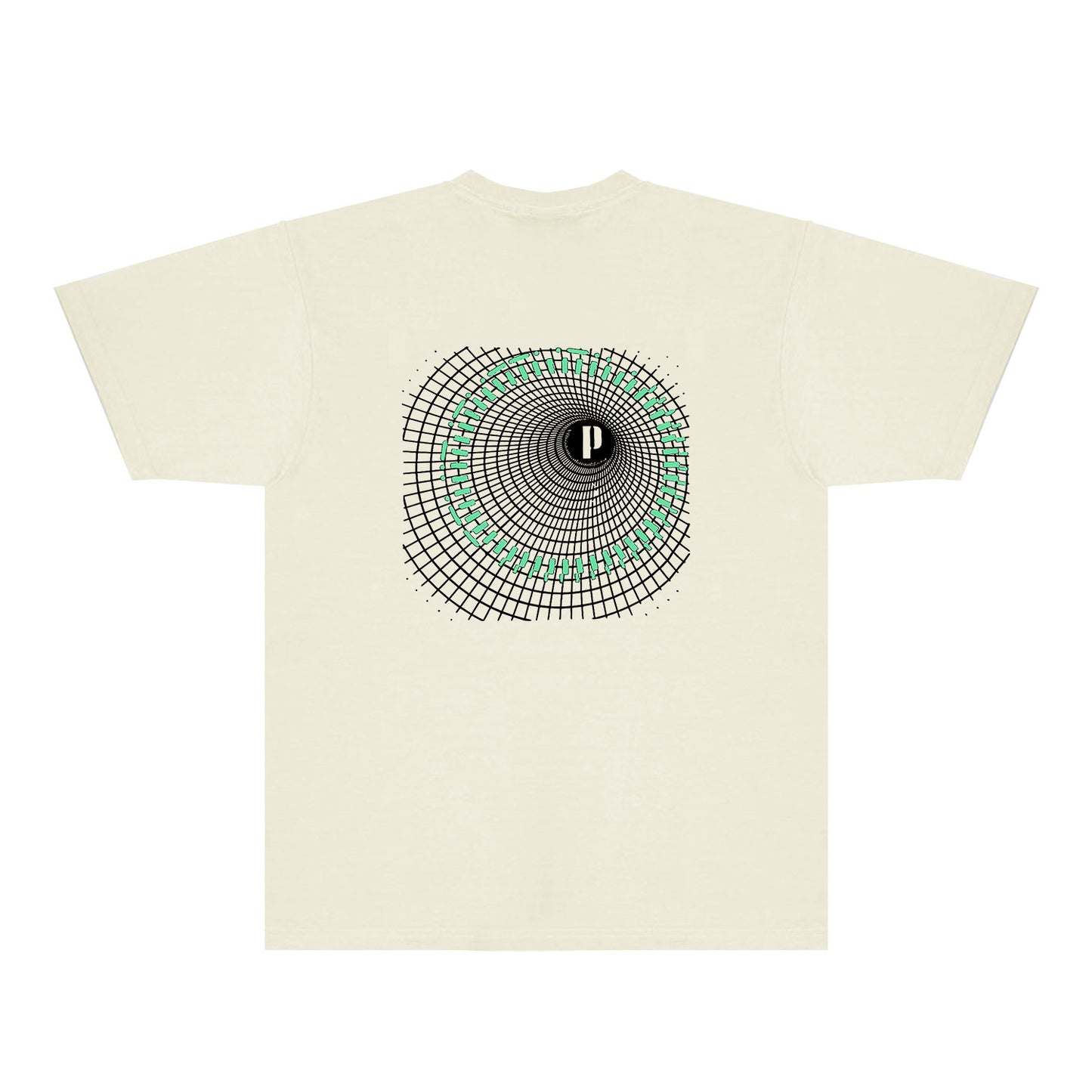 Purple Radio Grid Graphic T-Shirt Short Sleeve Casual Streetwear Tee PUR141