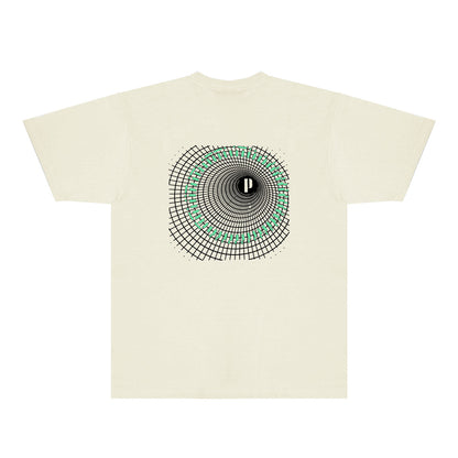 Purple Radio Grid Graphic T-Shirt Short Sleeve Casual Streetwear Tee PUR141