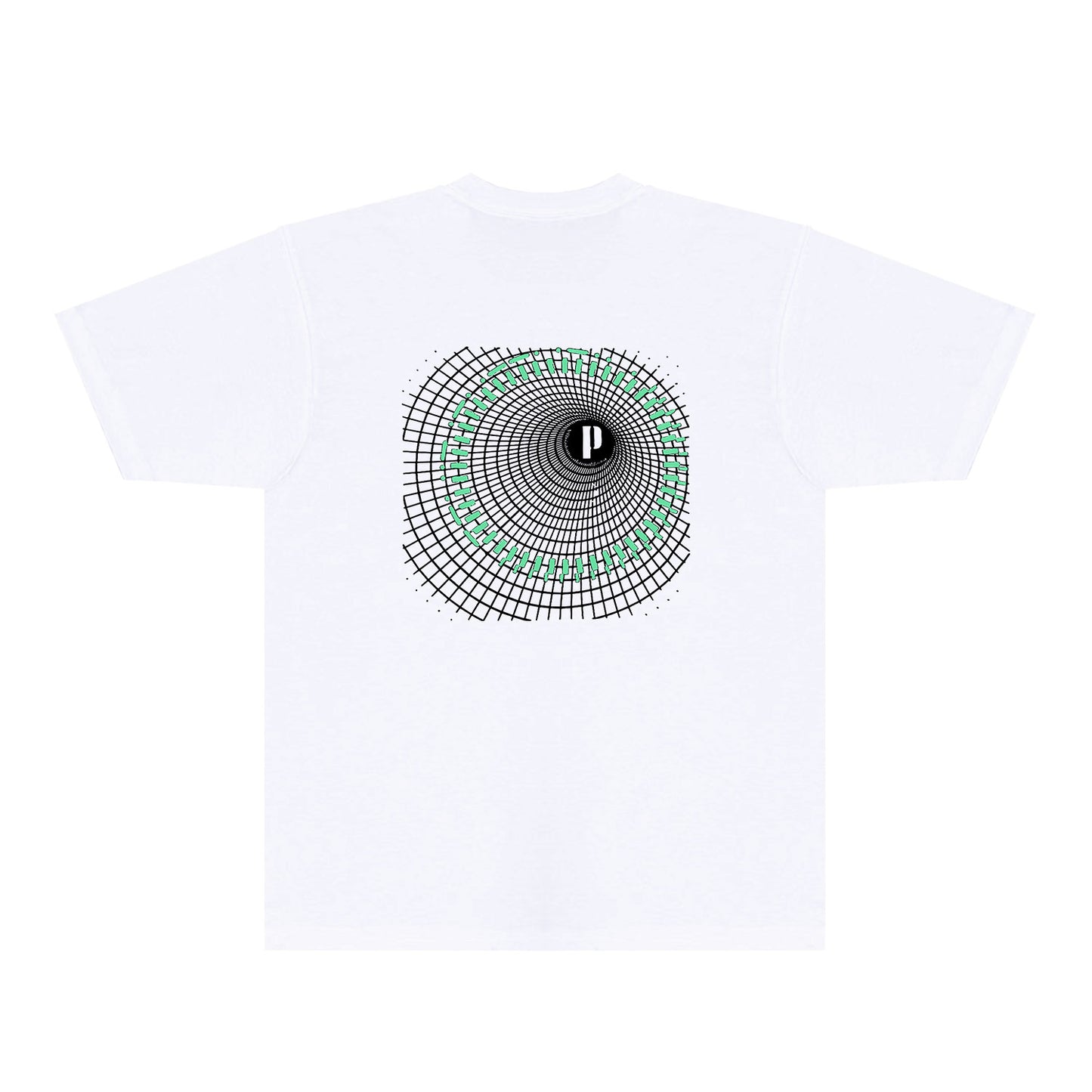 Purple Radio Grid Graphic T-Shirt Short Sleeve Casual Streetwear Tee PUR141