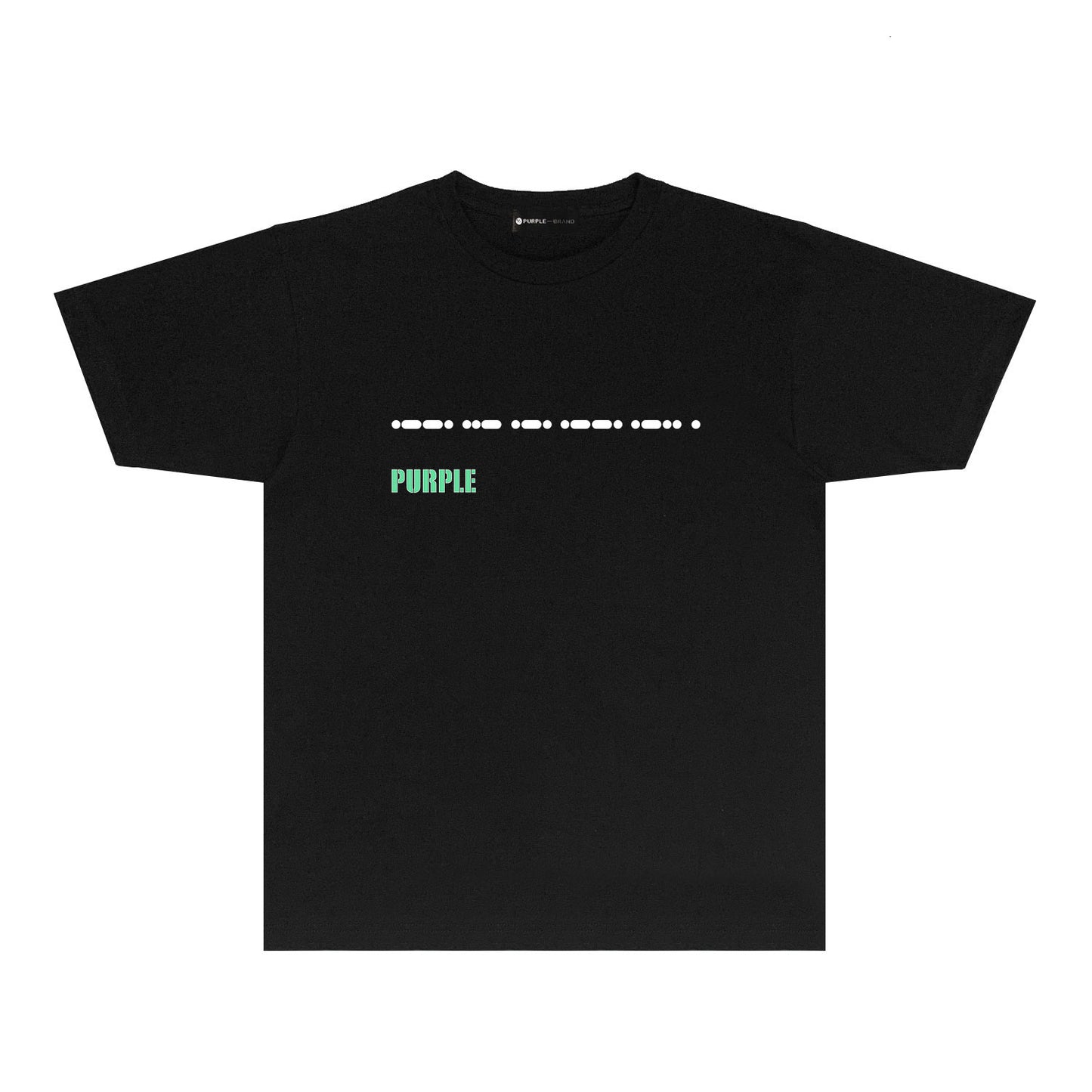 Purple Radio Grid Graphic T-Shirt Short Sleeve Casual Streetwear Tee PUR141