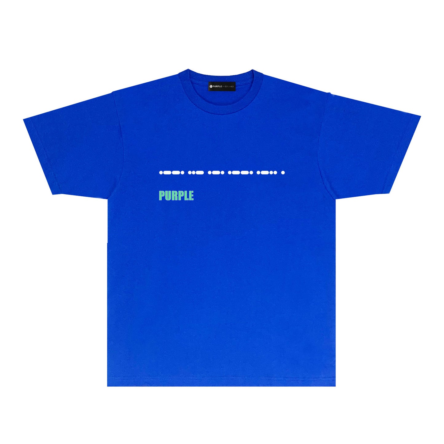 Purple Radio Grid Graphic T-Shirt Short Sleeve Casual Streetwear Tee PUR141