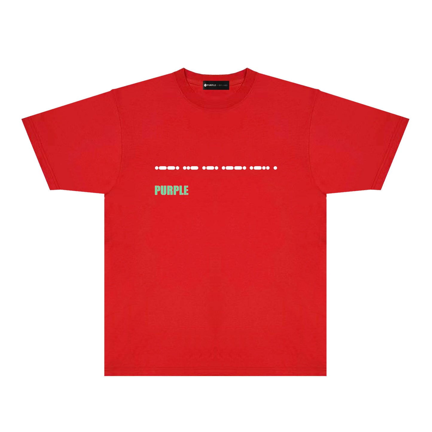 Purple Radio Grid Graphic T-Shirt Short Sleeve Casual Streetwear Tee PUR141
