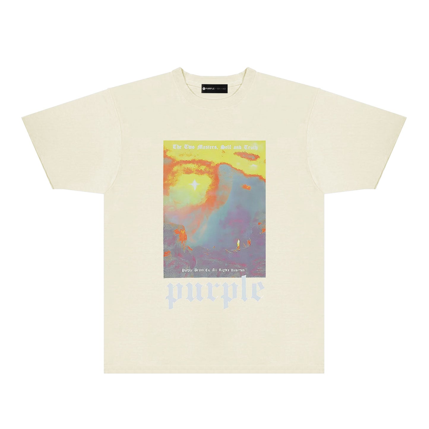 Purple Tide Graphic T-Shirt Short Sleeve Casual Streetwear Tee PUR148