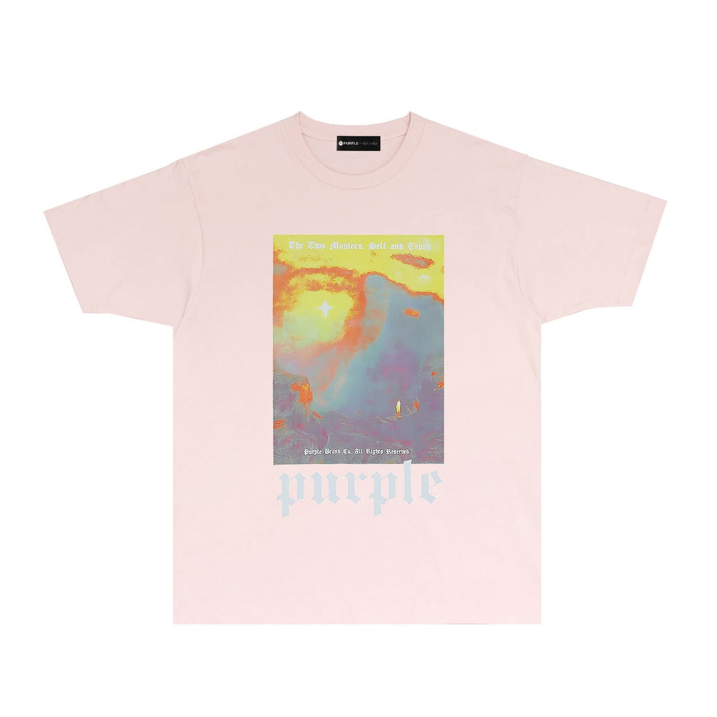 Purple Tide Graphic T-Shirt Short Sleeve Casual Streetwear Tee PUR148