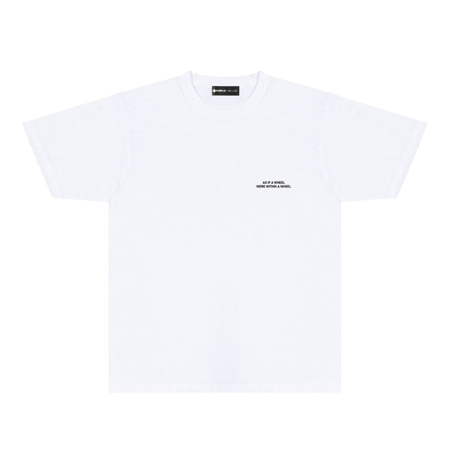 Purple Foggy Letter Graphic T-Shirt Short Sleeve Casual Streetwear Tee PUR154