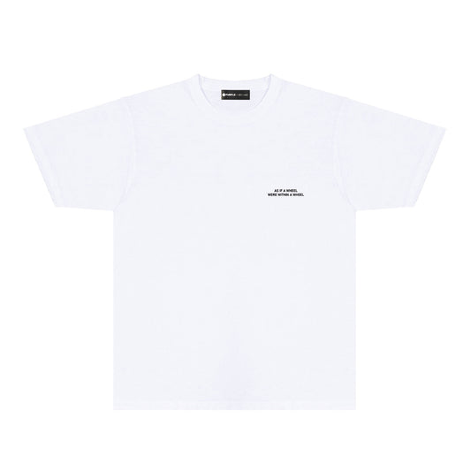 Purple Foggy Letter Graphic T-Shirt Short Sleeve Casual Streetwear Tee PUR154