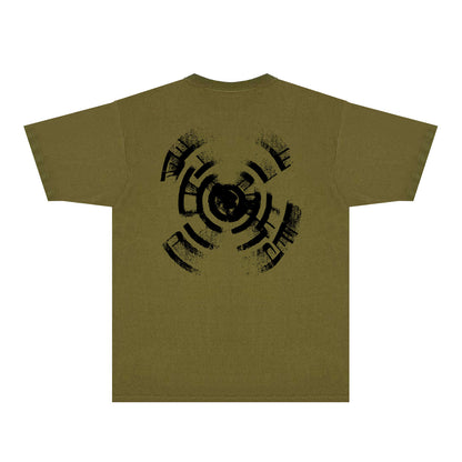 Purple Foggy Letter Graphic T-Shirt Short Sleeve Casual Streetwear Tee PUR154
