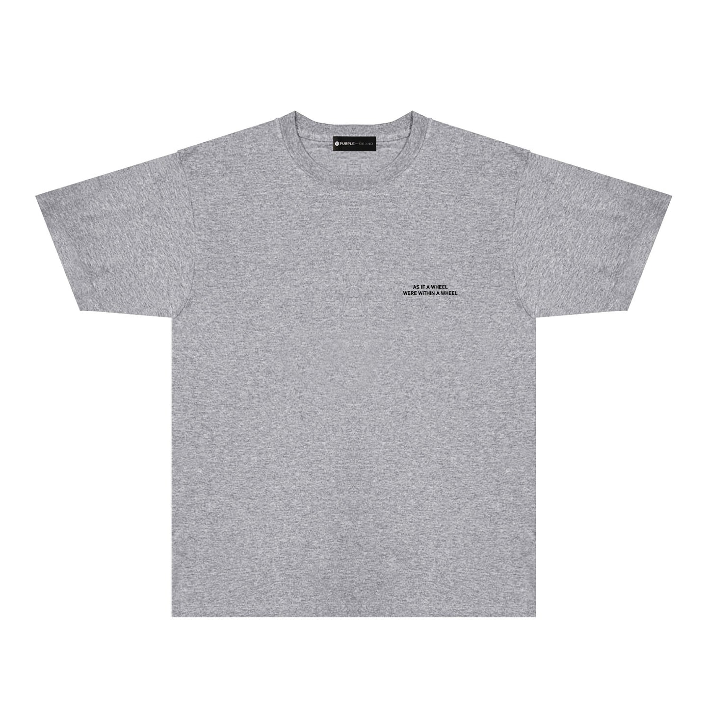Purple Foggy Letter Graphic T-Shirt Short Sleeve Casual Streetwear Tee PUR154