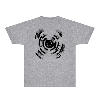 Purple Foggy Letter Graphic T-Shirt Short Sleeve Casual Streetwear Tee PUR154