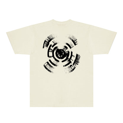 Purple Foggy Letter Graphic T-Shirt Short Sleeve Casual Streetwear Tee PUR154