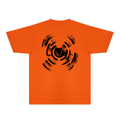 Purple Foggy Letter Graphic T-Shirt Short Sleeve Casual Streetwear Tee PUR154