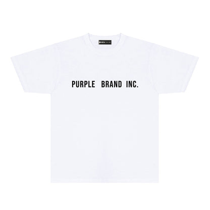 Purple Diamond Letter Graphic T-Shirt Short Sleeve Casual Streetwear Tee PUR157