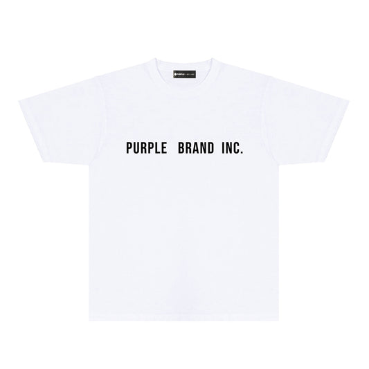 Purple Diamond Letter Graphic T-Shirt Short Sleeve Casual Streetwear Tee PUR157