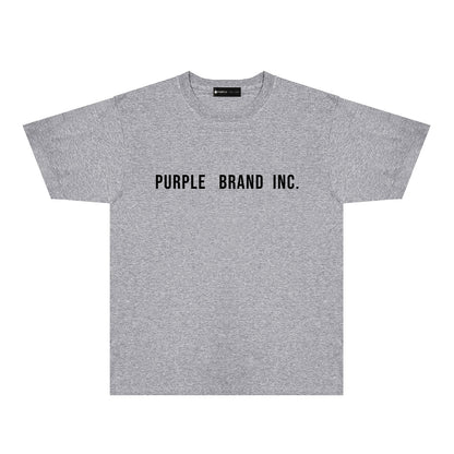 Purple Diamond Letter Graphic T-Shirt Short Sleeve Casual Streetwear Tee PUR157