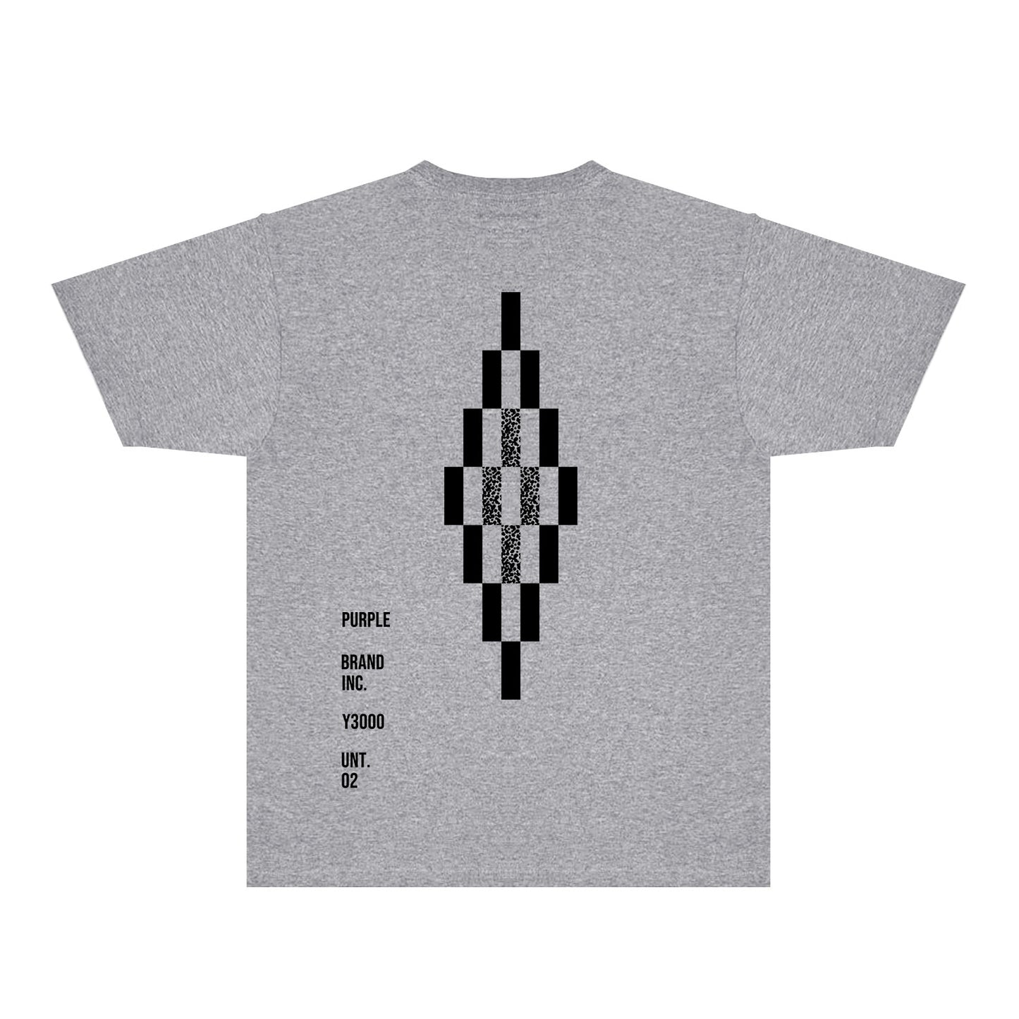 Purple Diamond Letter Graphic T-Shirt Short Sleeve Casual Streetwear Tee PUR157