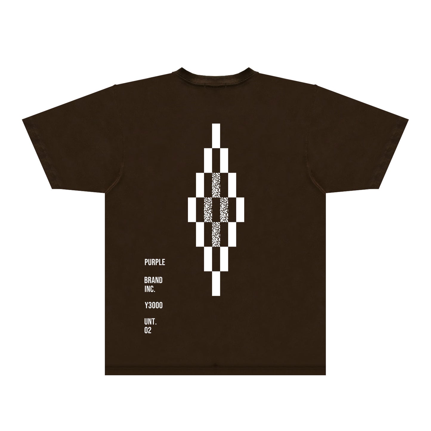 Purple Diamond Letter Graphic T-Shirt Short Sleeve Casual Streetwear Tee PUR157