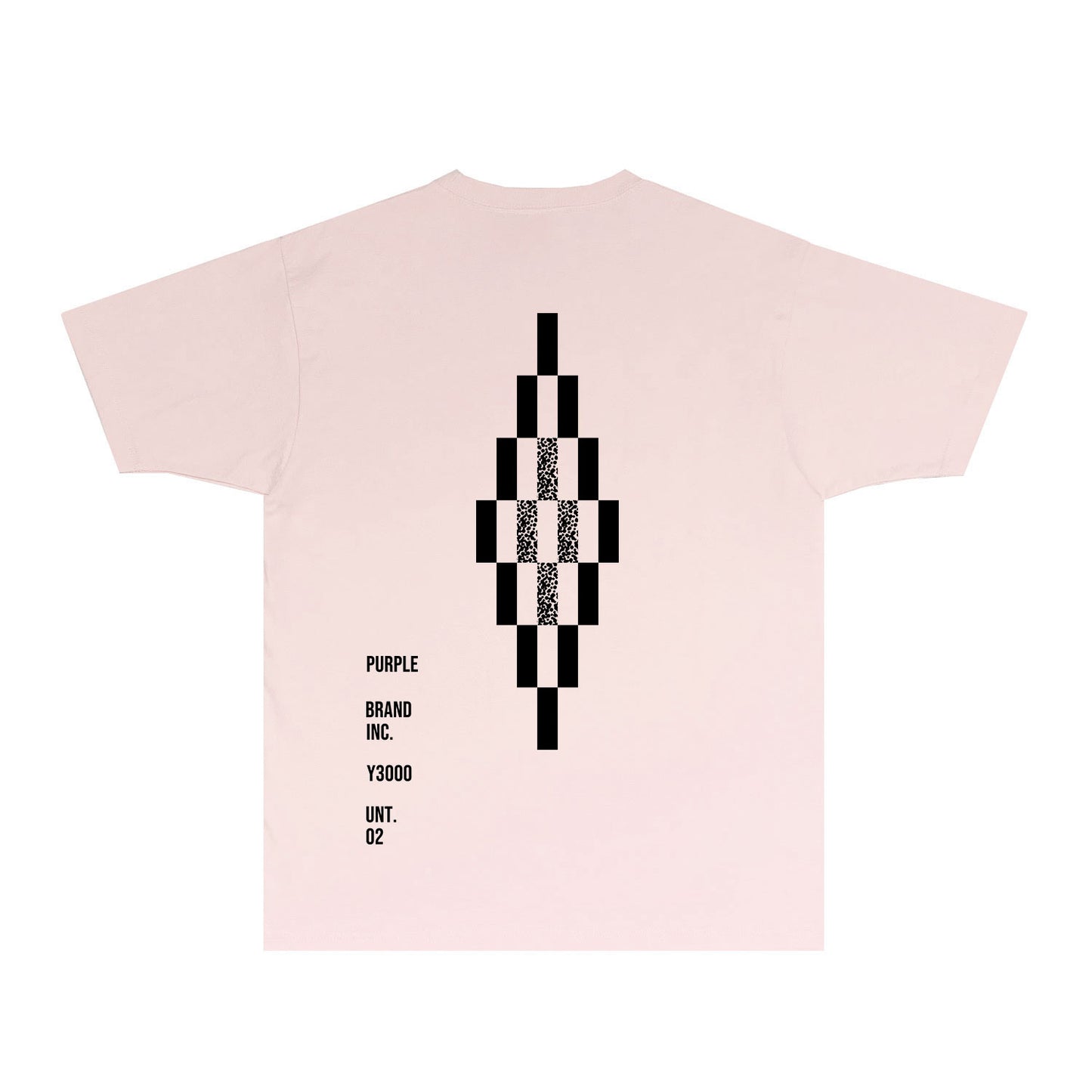 Purple Diamond Letter Graphic T-Shirt Short Sleeve Casual Streetwear Tee PUR157
