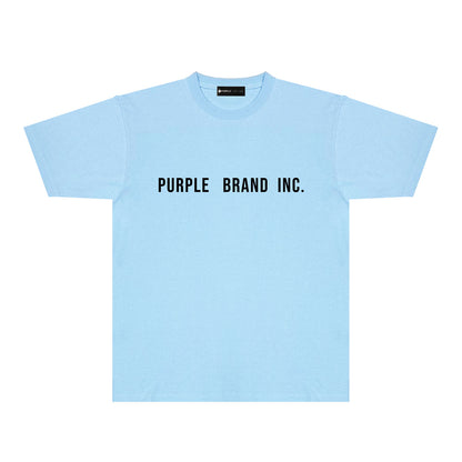 Purple Diamond Letter Graphic T-Shirt Short Sleeve Casual Streetwear Tee PUR157