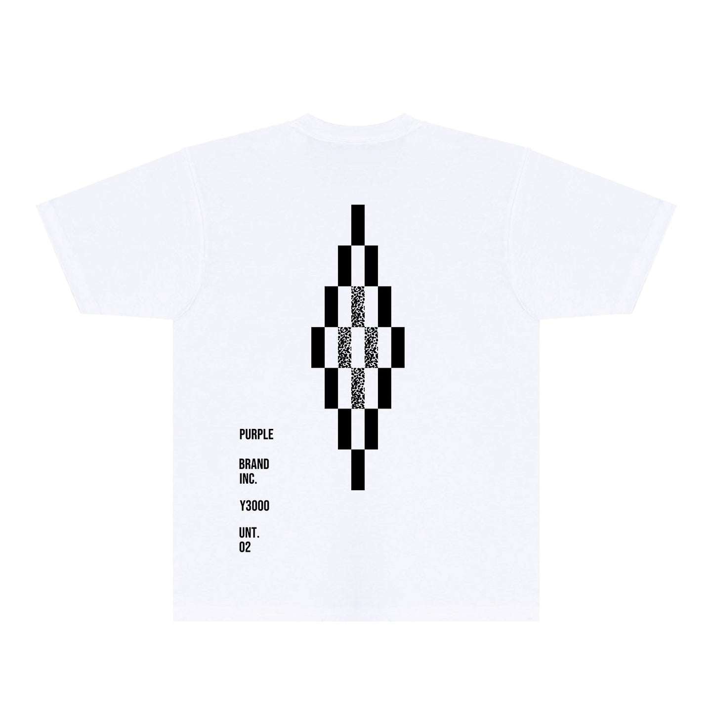 Purple Diamond Letter Graphic T-Shirt Short Sleeve Casual Streetwear Tee PUR157