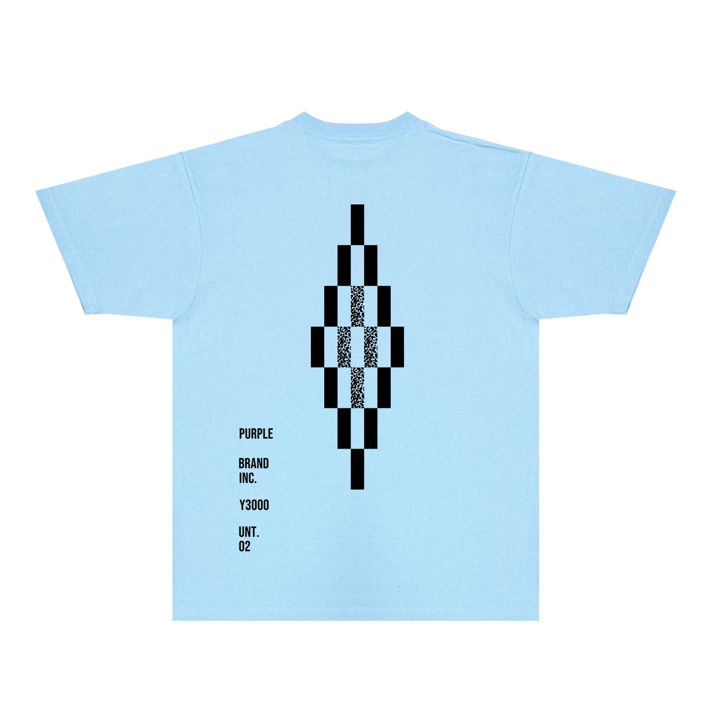 Purple Diamond Letter Graphic T-Shirt Short Sleeve Casual Streetwear Tee PUR157