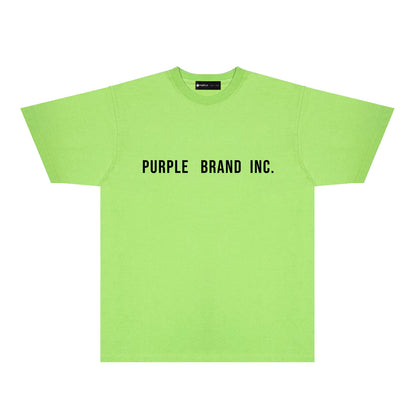 Purple Diamond Letter Graphic T-Shirt Short Sleeve Casual Streetwear Tee PUR157