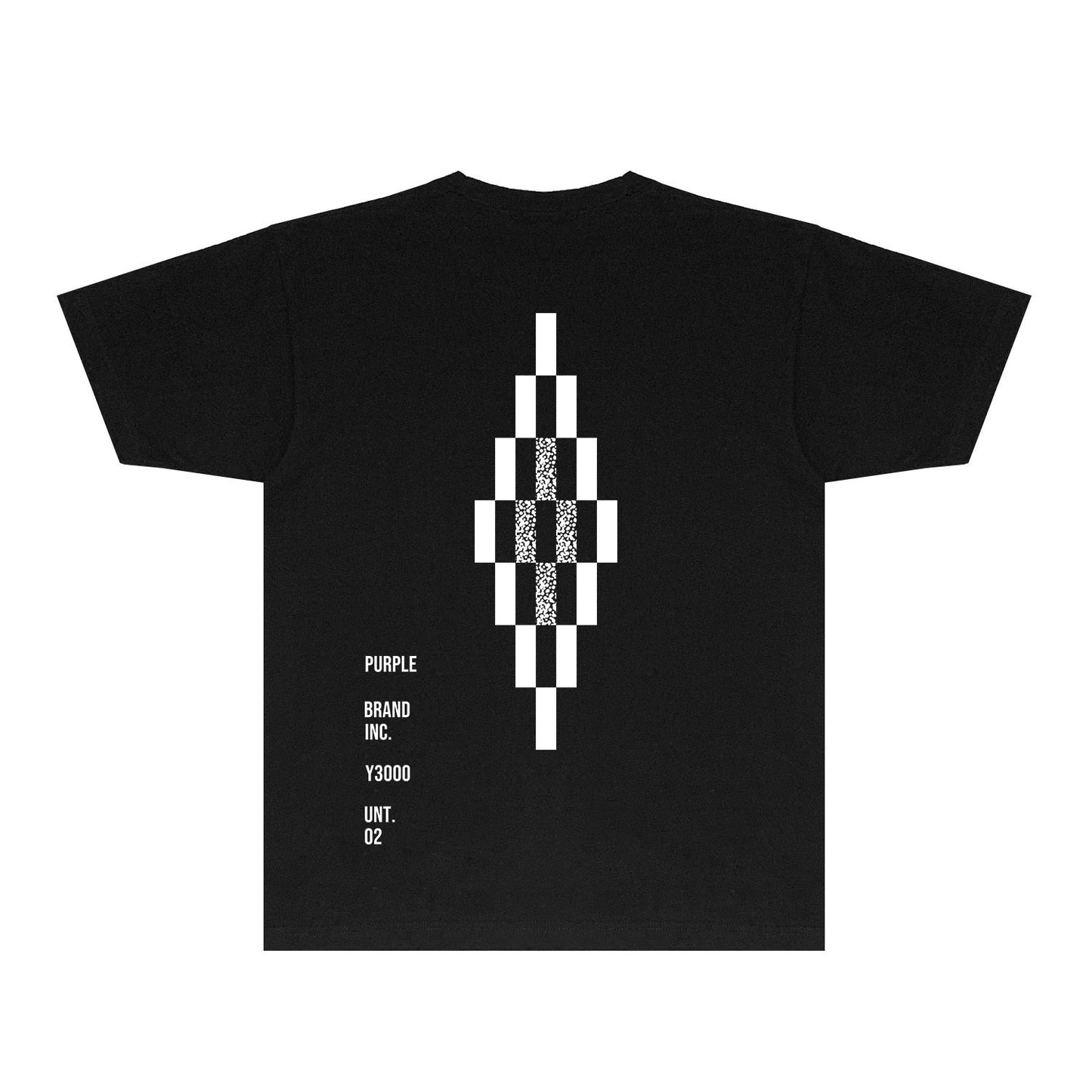 Purple Diamond Letter Graphic T-Shirt Short Sleeve Casual Streetwear Tee PUR157