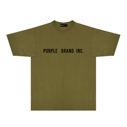 Purple Diamond Letter Graphic T-Shirt Short Sleeve Casual Streetwear Tee PUR157